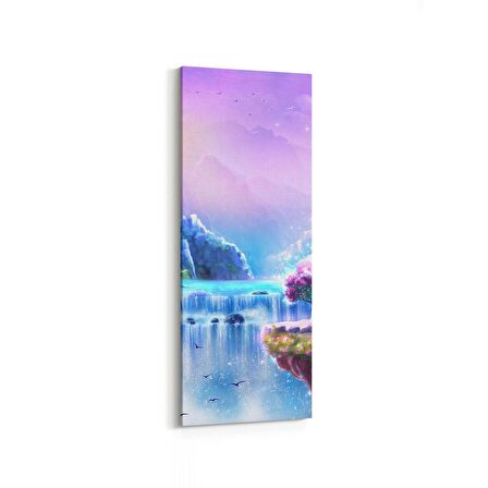 Olla 13168DI Doğa / Manzara Görseli Dikey İnce Kanvas Tablo (Ölçü: 40X120)