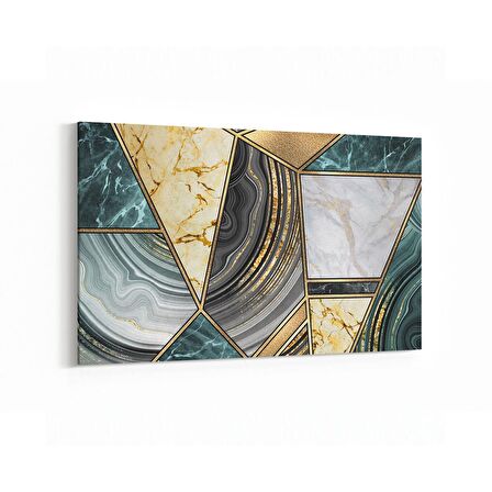 Olla 16681Y Mermer Desen Görsel Yatay Kanvas Tablo (Ölçü: 70X50)