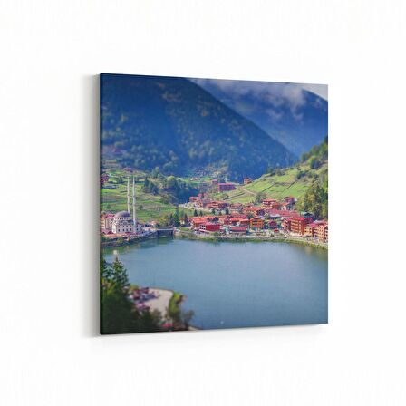 Olla 18132K4 Yapı Görseli Kare 4'lü Kanvas Tablo (Ölçü: 145X145)