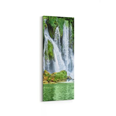 Olla 13858DI Doğa / Manzara Görseli Dikey İnce Kanvas Tablo (Ölçü: 40X120)