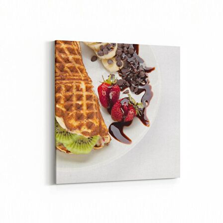 Olla 15268K Gıda Görseli Kare Kanvas Tablo (Ölçü: 100X100)