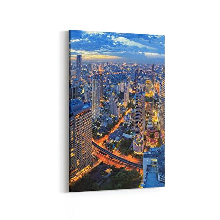 Olla 18296D Yapı Görseli Dikey Kanvas Tablo (Ölçü: 100X150)