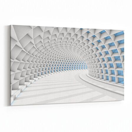 Olla 10443Y Abstract Tünel Görsel Yatay Kanvas Tablo (Ölçü: 45X30)