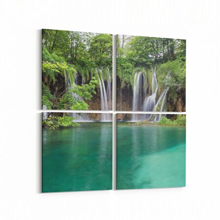 Olla 13836K4 Doğa / Manzara Görseli Kare 4'lü Kanvas Tablo (Ölçü: 145X145)