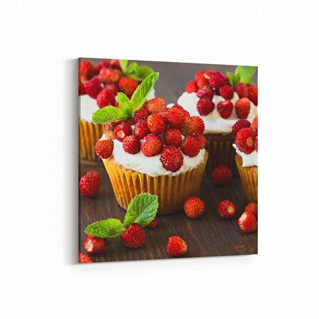 Olla 15147K Gıda Görseli Kare Kanvas Tablo (Ölçü: 25X25)