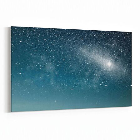 Olla 14830Y Gece Gökyüzü Görseli Yatay Kanvas Tablo (Ölçü: 150X100)