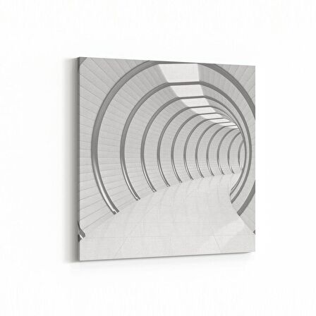 Olla 10438K Abstract Tünel Görsel Kare Kanvas Tablo (Ölçü: 25X25)