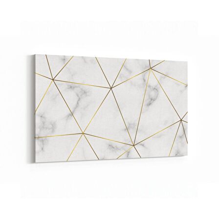 Olla 16736Y Mermer Desen Görsel Yatay Kanvas Tablo (Ölçü: 90X60)