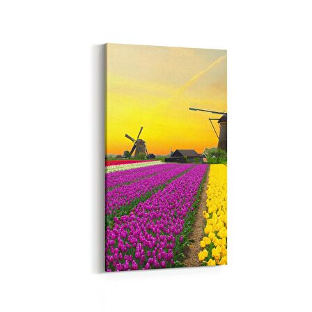 Olla 14060DD Doğa / Manzara Görseli Dikey Dar Kanvas Tablo (Ölçü: 40X80)