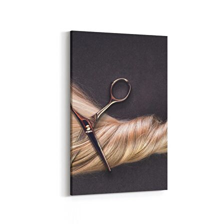 Olla 16330D Kuaför / Berber Görseli Dikey Kanvas Tablo (Ölçü: 70X105)
