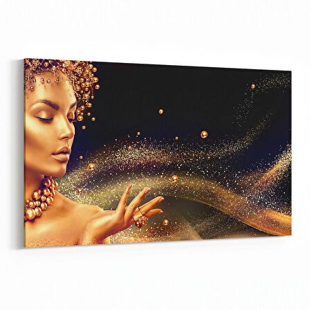 Olla 16948Y Model / Manken Görseli Yatay Kanvas Tablo (Ölçü: 120X80)