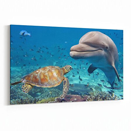 Olla 12947Y Deniz / Okyanus Görseli Yatay Kanvas Tablo (Ölçü: 45X30)