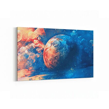 Olla 17682Y Uzay Görseli Yatay Kanvas Tablo (Ölçü: 30X20)