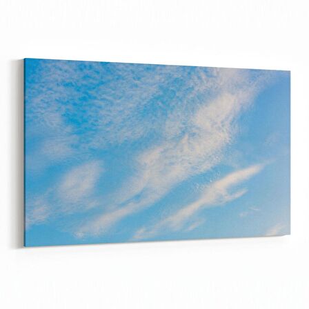Olla 15697Y Gökyüzü Bulut Görseli  Yatay Kanvas Tablo (Ölçü: 150X100)