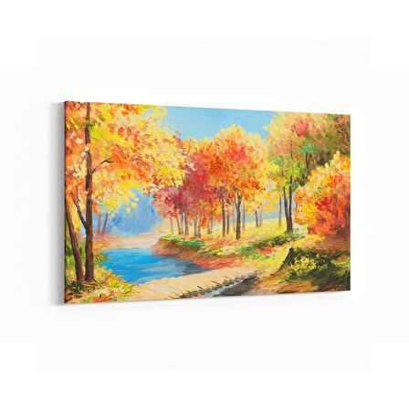 Olla 17763Y Yağlı Boya Görseli Yatay Kanvas Tablo (Ölçü: 150X100)