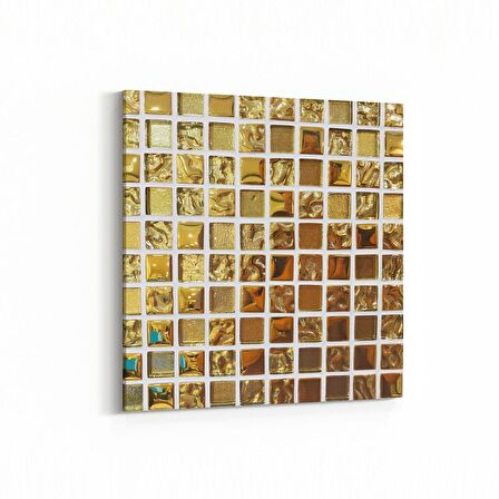 Olla 10305K Abstract Görsel Kare Kanvas Tablo (Ölçü: 25X25)