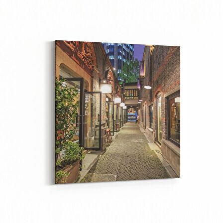 Olla 18601K Yapı Görseli Kare Kanvas Tablo (Ölçü: 25X25)