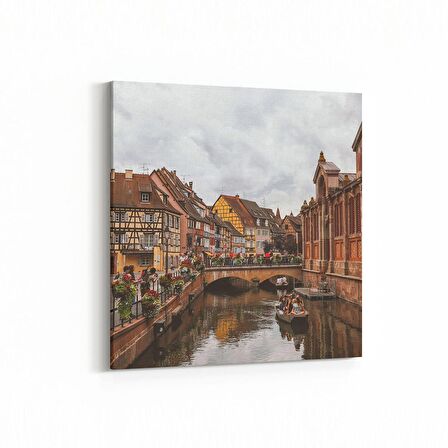 Olla 18836K Yapı Görseli Kare Kanvas Tablo (Ölçü: 25X25)