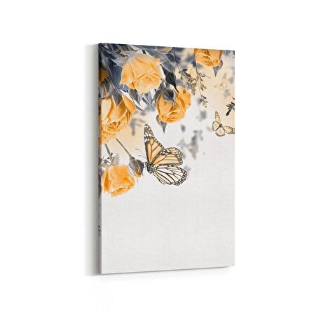 Olla 11708D Orkide Çiçek Görseli Dikey Kanvas Tablo (Ölçü: 20X30)