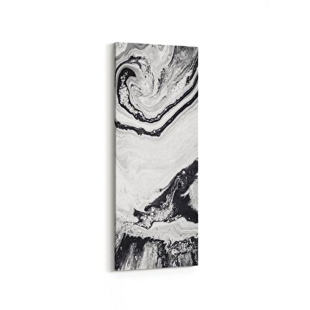 Olla 16652DI Mermer Desen Görsel Dikey İnce Kanvas Tablo (Ölçü: 40X120)