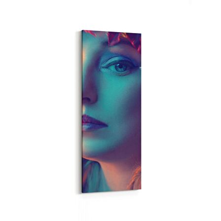 Olla 16986DD Model / Manken Görseli Dikey Dar Kanvas Tablo (Ölçü: 30X60)