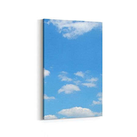Olla 15736D Gökyüzü Bulut Görseli  Dikey Kanvas Tablo (Ölçü: 20X30)