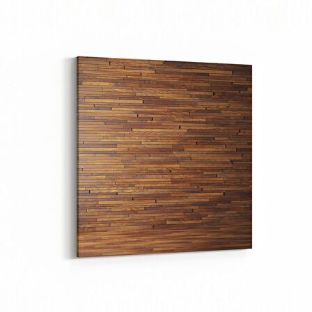 Olla 12041K Ahşap Desen Görseli Kare Kanvas Tablo (Ölçü: 25X25)