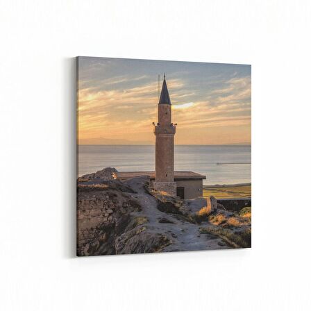 Olla 18846K Yapı Görseli Kare Kanvas Tablo (Ölçü: 25X25)