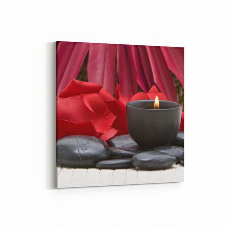 Olla 17082K Spa / Masaj Görseli Kare Kanvas Tablo (Ölçü: 25X25)