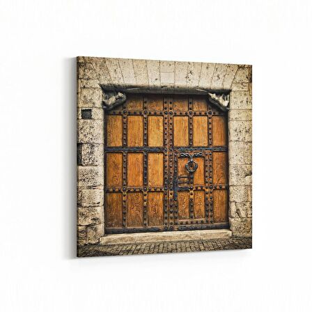 Olla 18142K Yapı Görseli Kare Kanvas Tablo (Ölçü: 25X25)