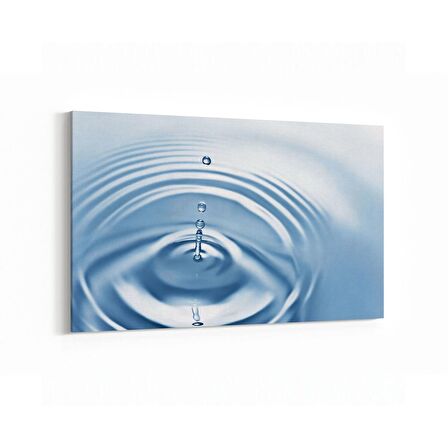 Olla 17214Y Su / Damla Görseli Yatay Kanvas Tablo (Ölçü: 120X80)