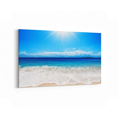 Olla 16526Y Kumsal / Sahil Görseli Yatay Kanvas Tablo (Ölçü: 45X30)