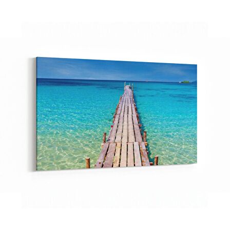 Olla 16514Y Kumsal / Sahil Görseli Yatay Kanvas Tablo (Ölçü: 30X20)