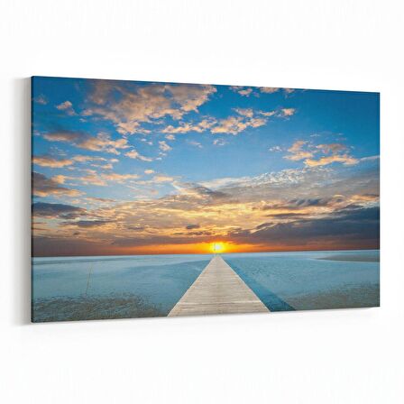 Olla 15920Y Günbatımı Görseli Yatay Kanvas Tablo (Ölçü: 45X30)