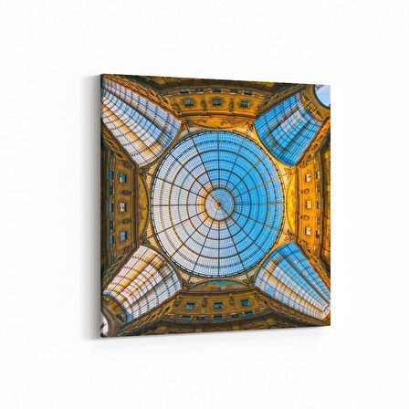 Olla 18251K Yapı Görseli Kare Kanvas Tablo (Ölçü: 25X25)