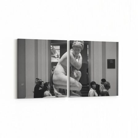Olla 16255K2Y Heykel / Sanat Görseli Kare 2'li Yatay Kanvas Tablo (Ölçü: 125X60)