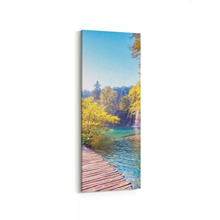 Olla 13817DI Doğa / Manzara Görseli Dikey İnce Kanvas Tablo (Ölçü: 40X120)