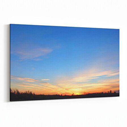 Olla 15934Y Günbatımı Görseli Yatay Kanvas Tablo (Ölçü: 90X60)