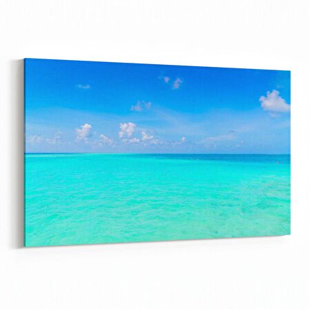 Olla 12998Y Deniz / Okyanus Görseli Yatay Kanvas Tablo (Ölçü: 120X80)