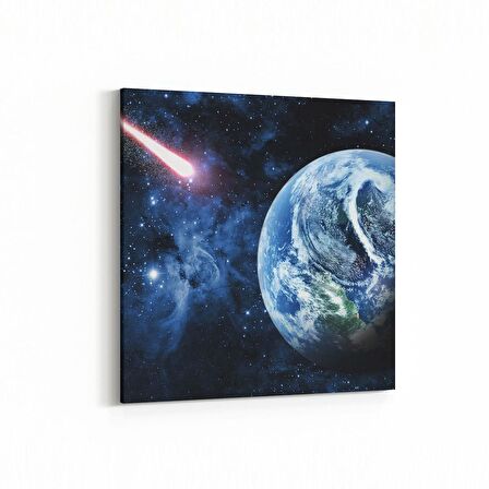 Olla 17702K Uzay Görseli Kare Kanvas Tablo (Ölçü: 25X25)