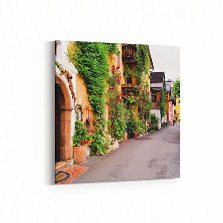 Olla 18115K4 Yapı Görseli Kare 4'lü Kanvas Tablo (Ölçü: 145X145)