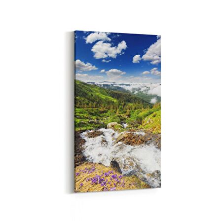 Olla 14614DD Doğa / Manzara Görseli Dikey Dar Kanvas Tablo (Ölçü: 30X60)