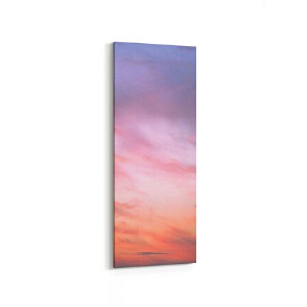 Olla 15929DI Günbatımı Görseli Dikey İnce Kanvas Tablo (Ölçü: 40X120)