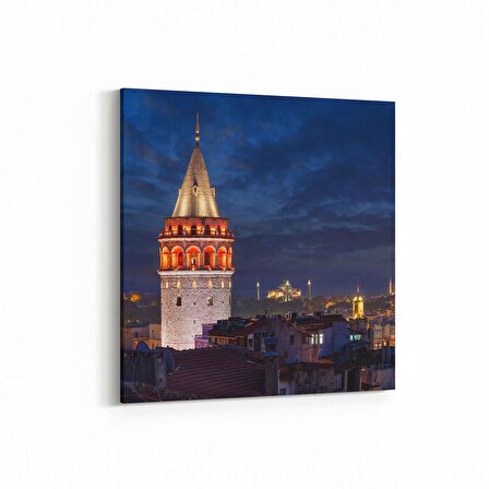 Olla 18628K4 Yapı Görseli Kare 4'lü Kanvas Tablo (Ölçü: 145X145)