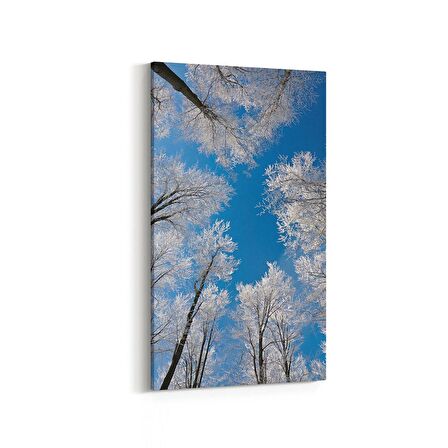 Olla 10529DD Ağaç Görseli Dikey Dar Kanvas Tablo (Ölçü: 40X80)