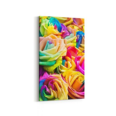 Olla 11552DD Çiçek Görseli Dikey Dar Kanvas Tablo (Ölçü: 60X120)