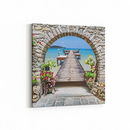 Olla 13950K Doğa / Manzara Görseli Kare Kanvas Tablo (Ölçü: 30X30)