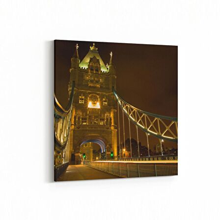 Olla 18321K Yapı Görseli Kare Kanvas Tablo (Ölçü: 25X25)