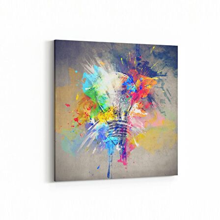 Olla 17726K Yağlı Boya Görseli Kare Kanvas Tablo (Ölçü: 25X25)