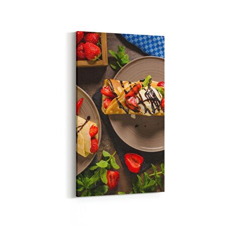 Olla 15208DD Gıda Görseli Dikey Dar Kanvas Tablo (Ölçü: 30X60)